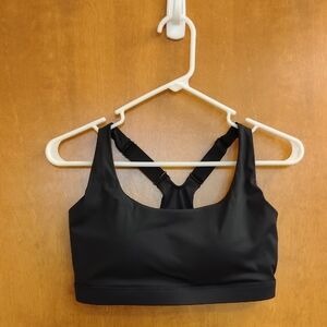 Running Girl Black Padded Sports Bra
